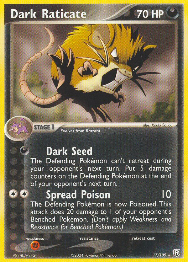 Dark Raticate (17/109) [EX: Team Rocket Returns] | Card Merchant Takapuna