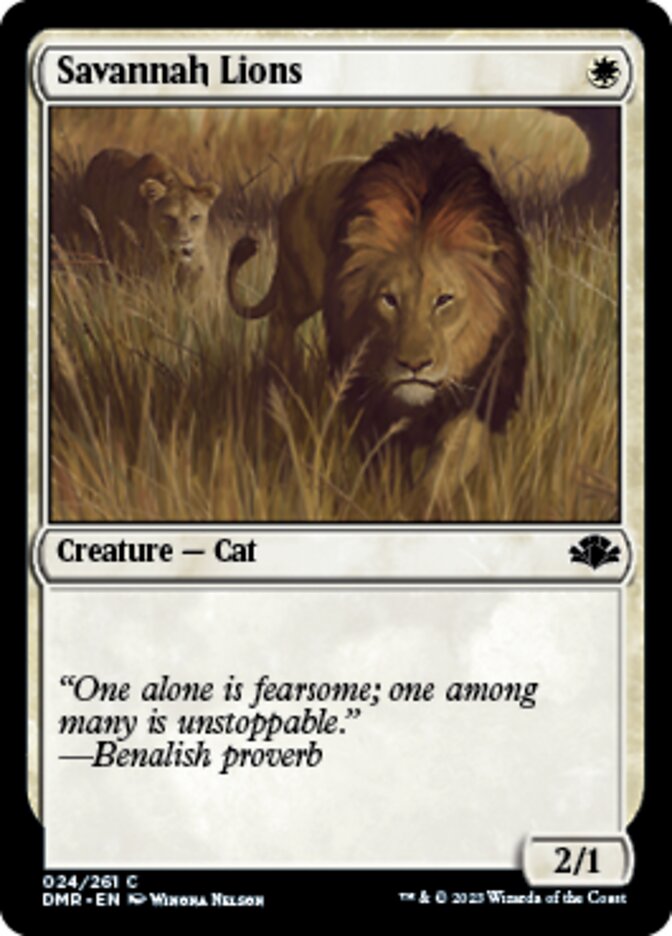 Savannah Lions [Dominaria Remastered] | Card Merchant Takapuna