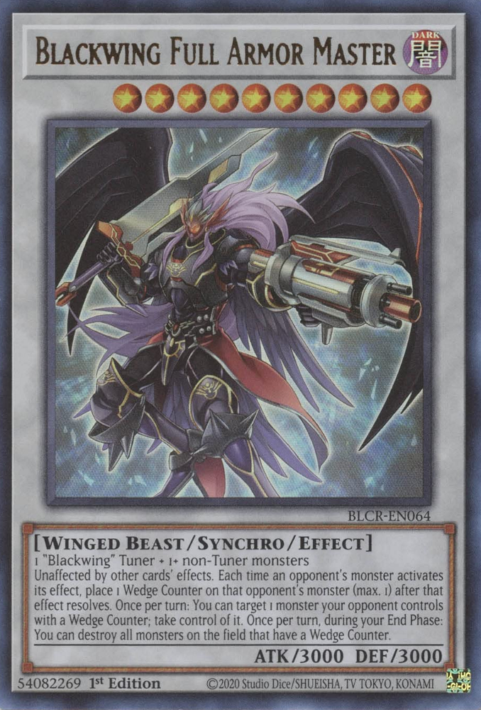 Blackwing Full Armor Master [BLCR-EN064] Ultra Rare | Card Merchant Takapuna