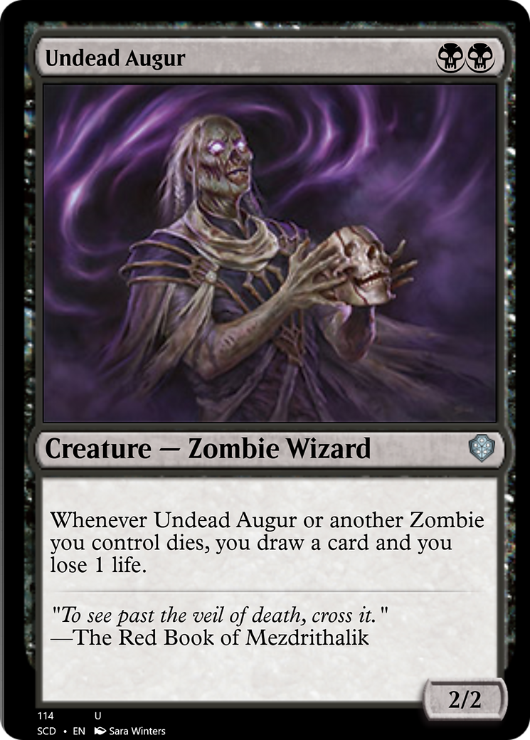 Undead Augur [Starter Commander Decks] | Card Merchant Takapuna