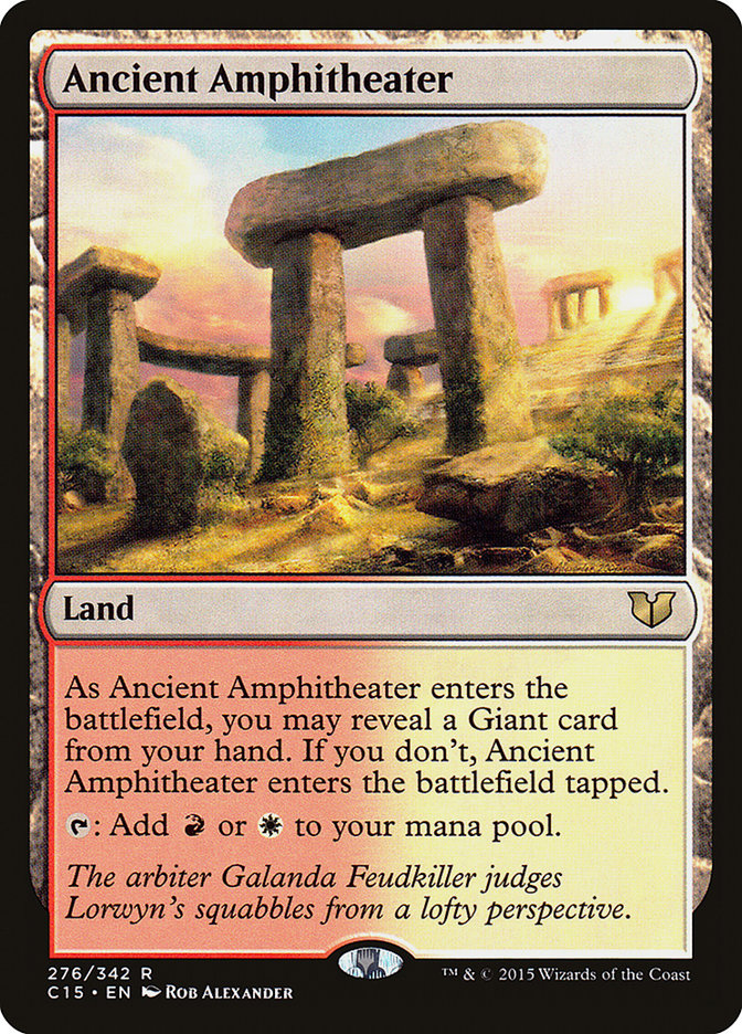 Ancient Amphitheater [Commander 2015] | Card Merchant Takapuna