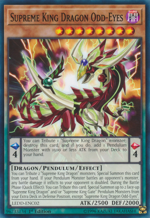 Supreme King Dragon Odd-Eyes [LEDD-ENC02] Common | Card Merchant Takapuna