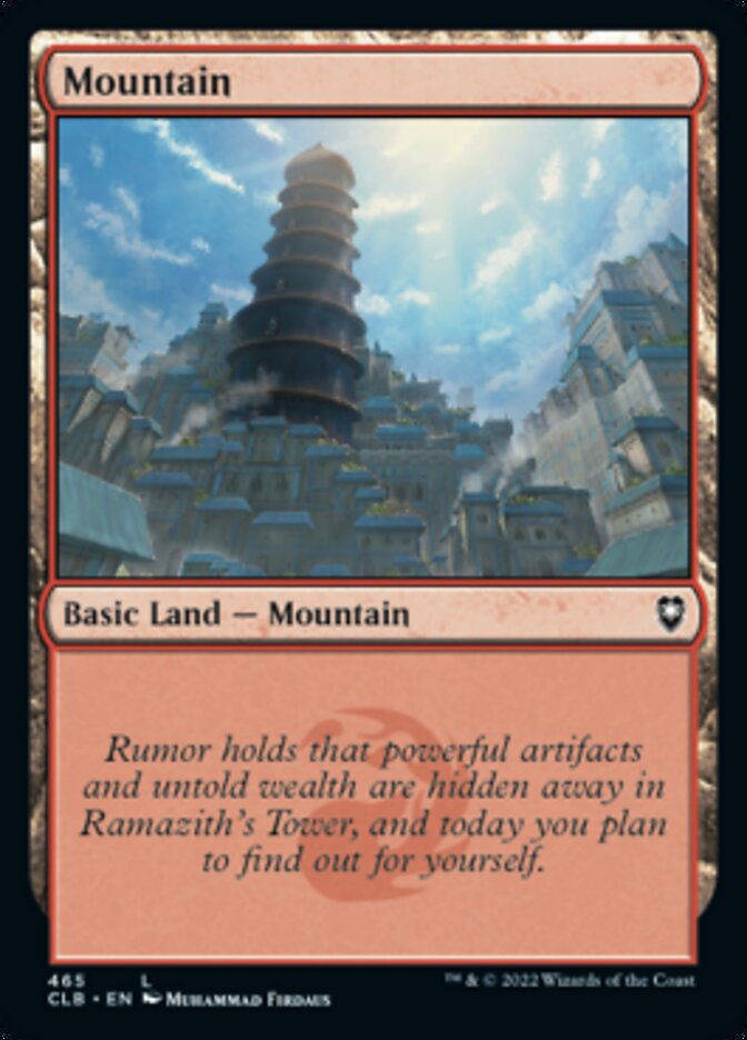 Mountain (465) [Commander Legends: Battle for Baldur's Gate] | Card Merchant Takapuna