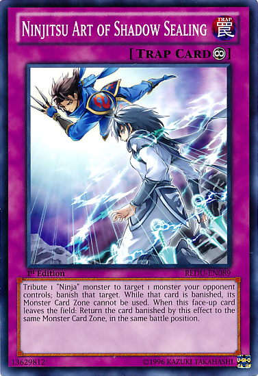 Ninjitsu Art of Shadow Sealing [REDU-EN089] Common | Card Merchant Takapuna