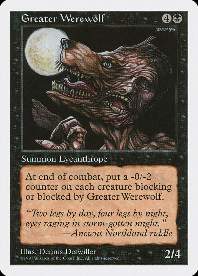 Greater Werewolf [Fifth Edition] | Card Merchant Takapuna