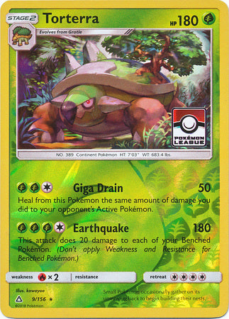 Torterra (9/156) (League Promo) [Sun & Moon: Ultra Prism] | Card Merchant Takapuna