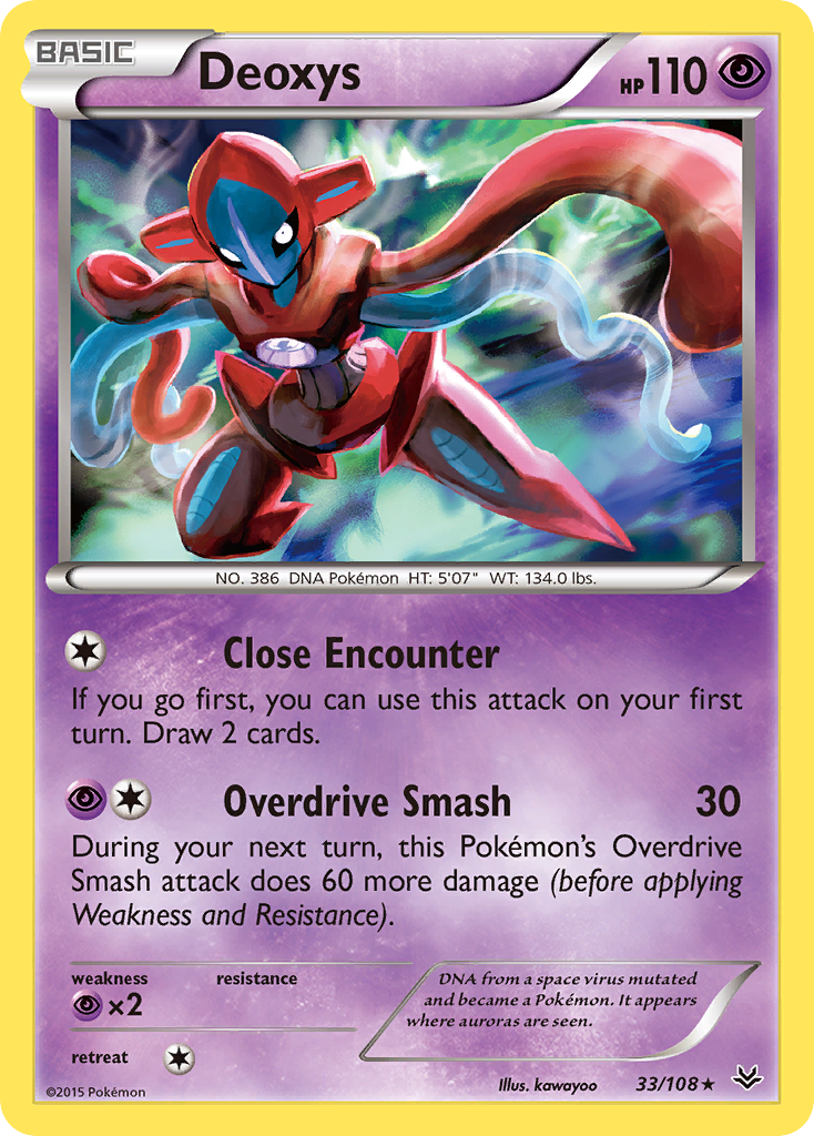 Deoxys (33/108) [XY: Roaring Skies] | Card Merchant Takapuna