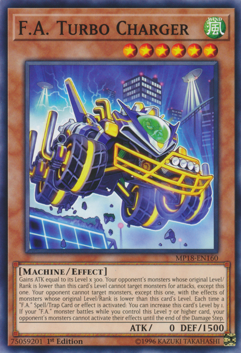 F.A. Turbo Charger [MP18-EN160] Common | Card Merchant Takapuna