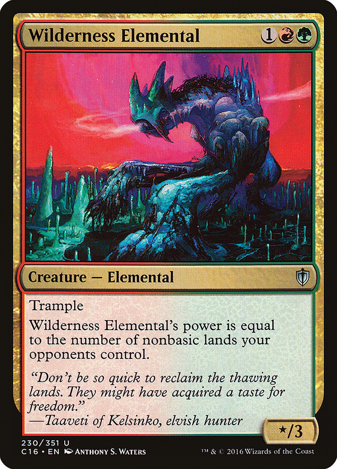 Wilderness Elemental [Commander 2016] | Card Merchant Takapuna