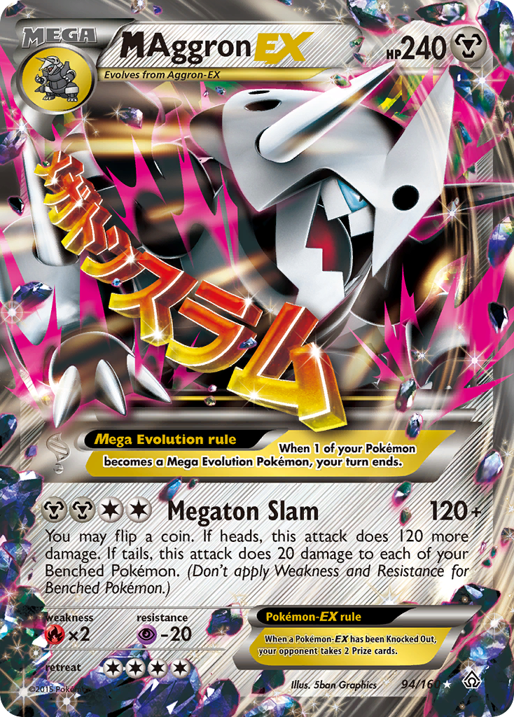 M Aggron EX (94/160) [XY: Primal Clash] | Card Merchant Takapuna