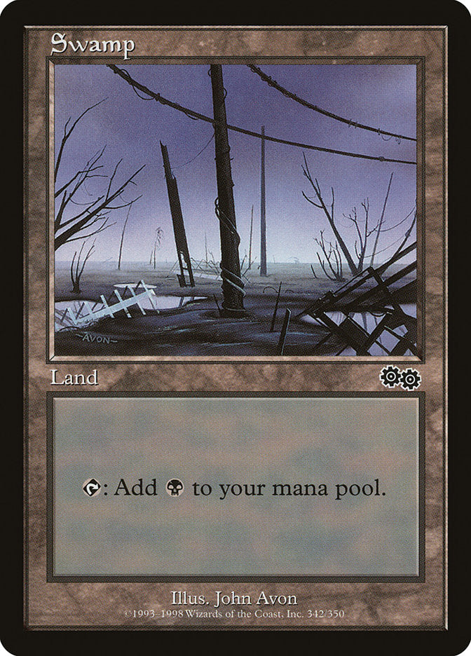 Swamp (342) [Urza's Saga] | Card Merchant Takapuna