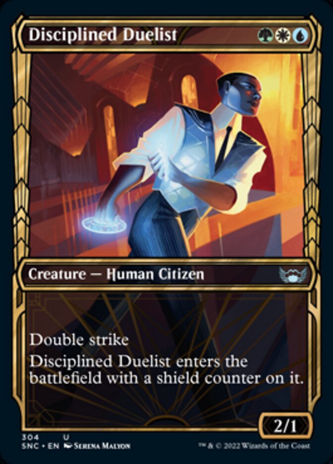 Disciplined Duelist (Showcase Golden Age) [Streets of New Capenna] | Card Merchant Takapuna