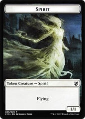 Spirit // Human Double-Sided Token [Commander 2019 Tokens] | Card Merchant Takapuna