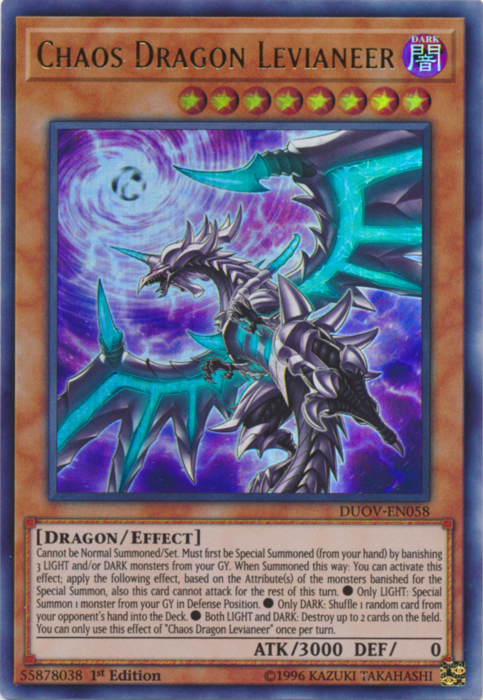 Chaos Dragon Levianeer [DUOV-EN058] Ultra Rare | Card Merchant Takapuna