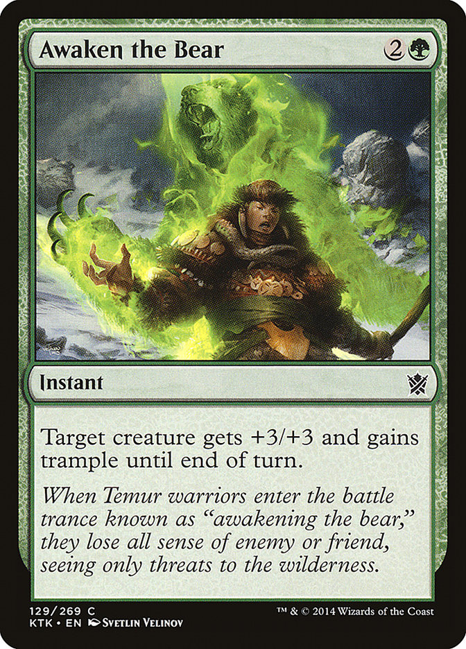 Awaken the Bear [Khans of Tarkir] | Card Merchant Takapuna