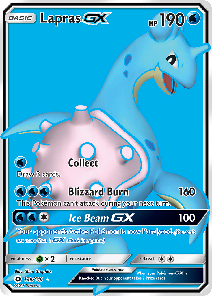 Lapras GX (139/149) [Sun & Moon: Base Set] | Card Merchant Takapuna