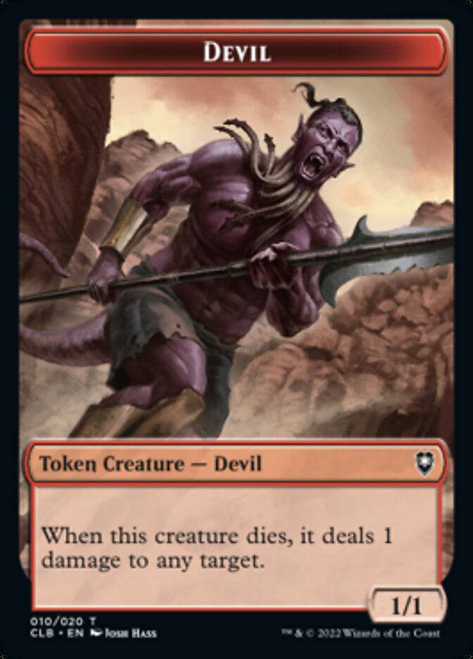 Devil Token [Commander Legends: Battle for Baldur's Gate Tokens] | Card Merchant Takapuna