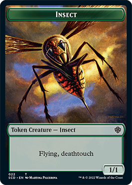 Insect // Cat Beast Double-Sided Token [Starter Commander Decks] | Card Merchant Takapuna