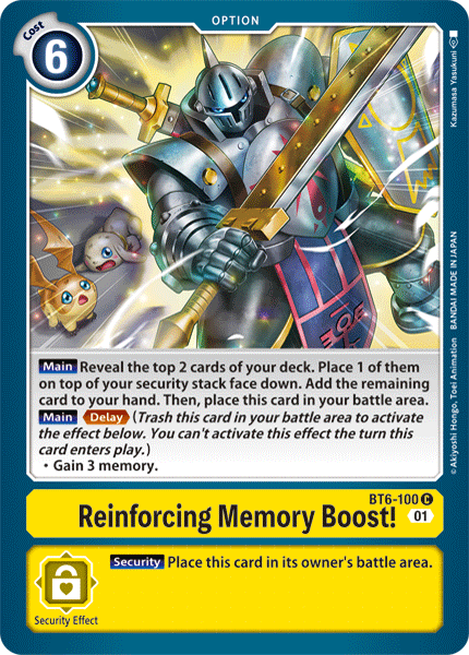 Reinforcing Memory Boost! [BT6-100] [Double Diamond] | Card Merchant Takapuna