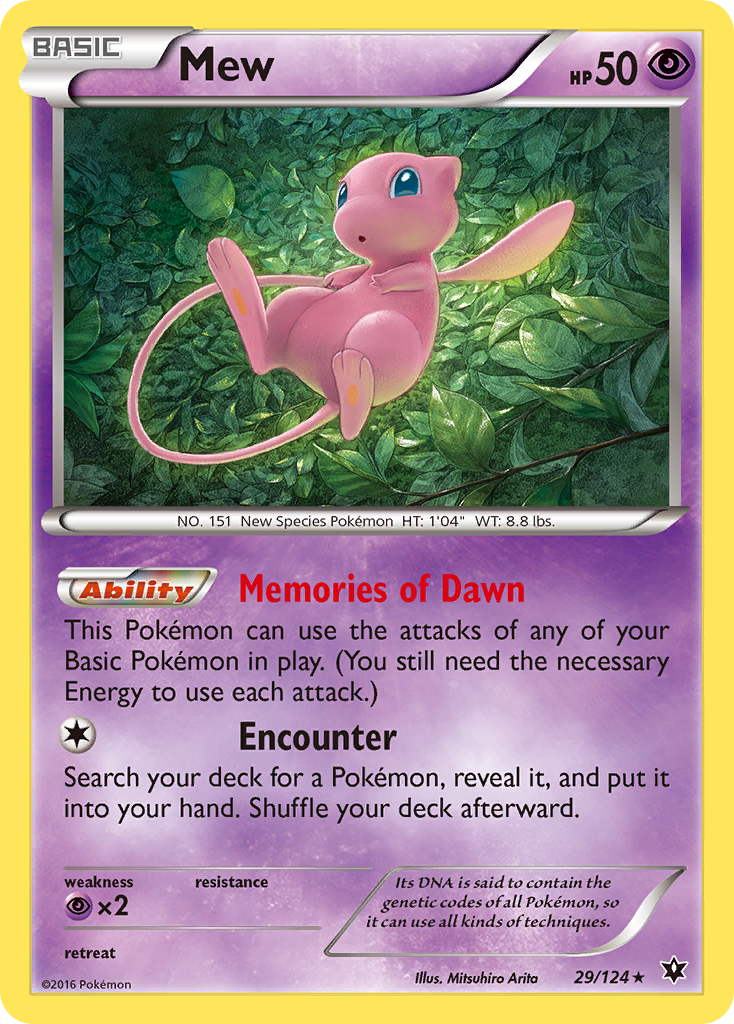 Mew (29/124) [XY: Fates Collide] | Card Merchant Takapuna