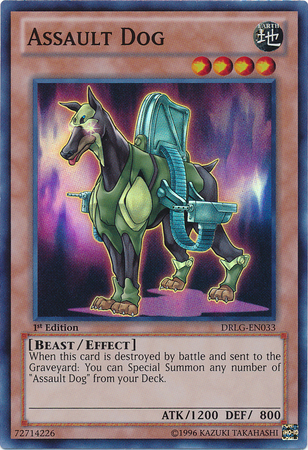 Assault Dog [DRLG-EN033] Super Rare | Card Merchant Takapuna