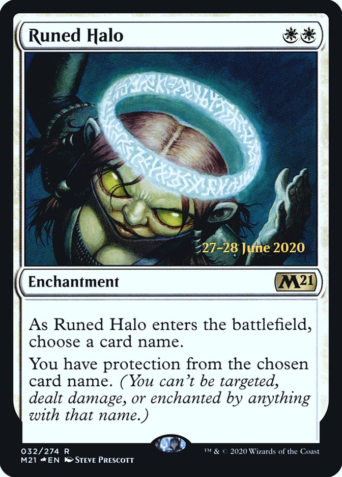 Runed Halo [Core Set 2021 Prerelease Promos] | Card Merchant Takapuna