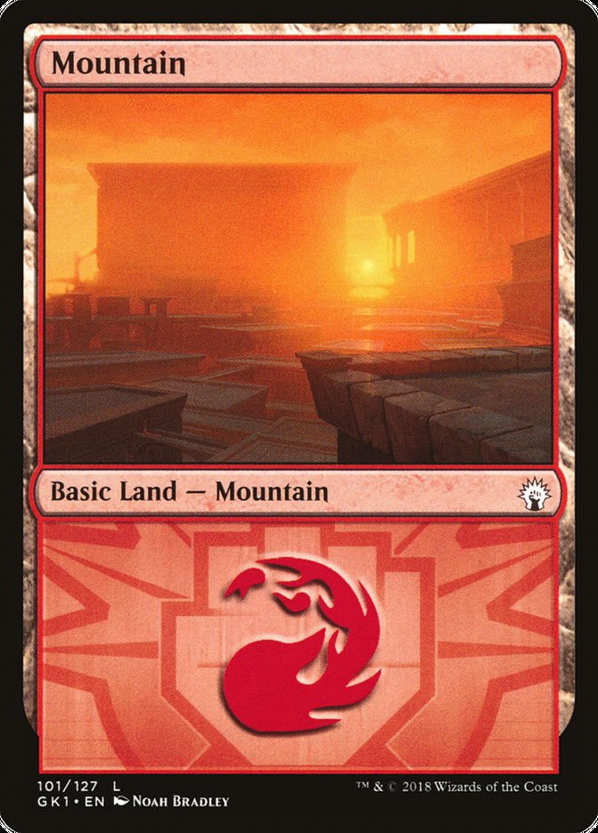 Mountain (101) [Guilds of Ravnica Guild Kit] | Card Merchant Takapuna