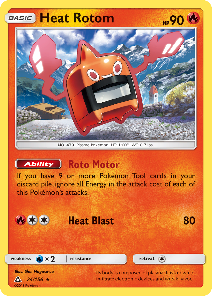 Heat Rotom (24/156) [Sun & Moon: Ultra Prism] | Card Merchant Takapuna