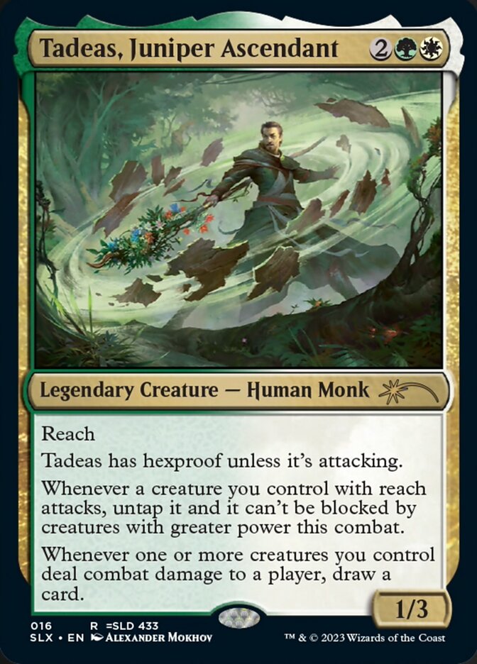 Tadeas, Juniper Ascendant [Secret Lair: Universes Within] | Card Merchant Takapuna