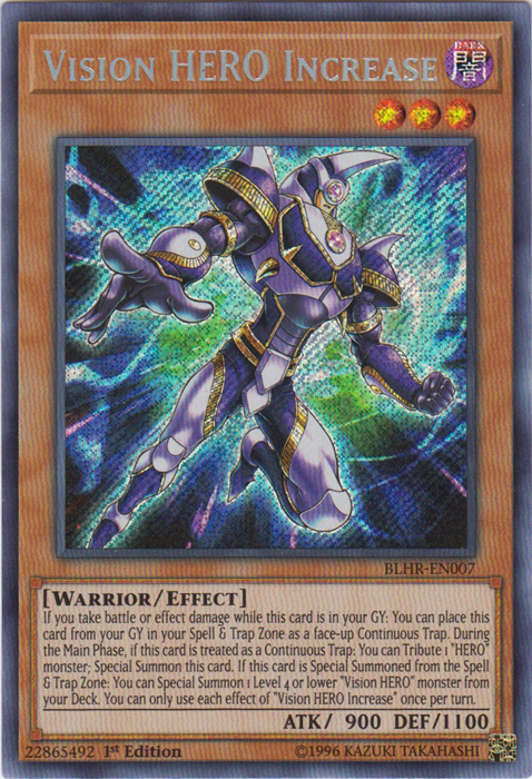 Vision Hero Increase [BLHR-EN007] Secret Rare | Card Merchant Takapuna