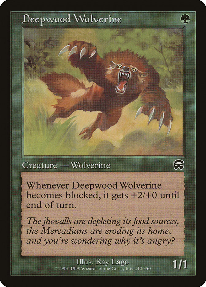 Deepwood Wolverine [Mercadian Masques] | Card Merchant Takapuna