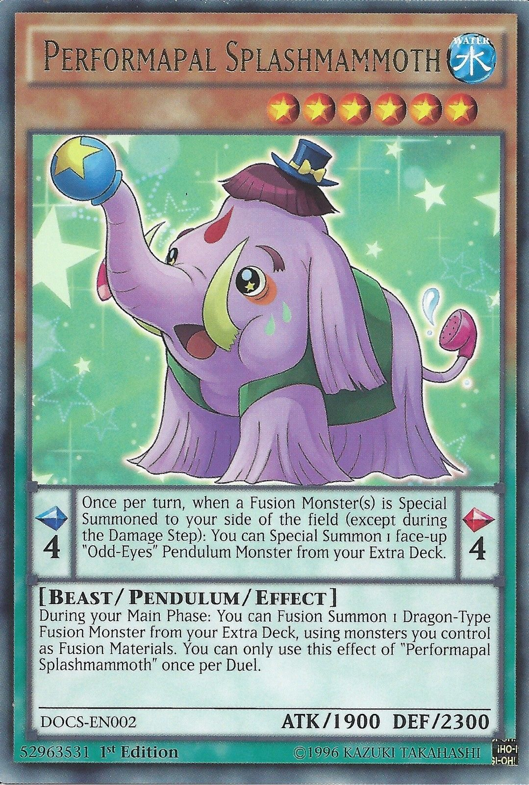 Performapal Splashmammoth [DOCS-EN002] Rare | Card Merchant Takapuna