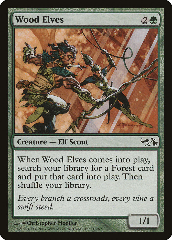 Wood Elves [Duel Decks: Elves vs. Goblins] | Card Merchant Takapuna