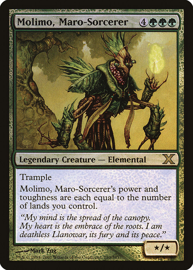 Molimo, Maro-Sorcerer (Premium Foil) [Tenth Edition] | Card Merchant Takapuna