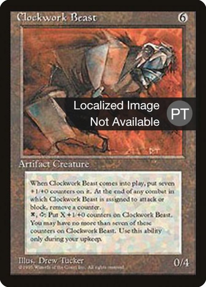 Clockwork Beast [Fourth Edition (Foreign Black Border)] | Card Merchant Takapuna