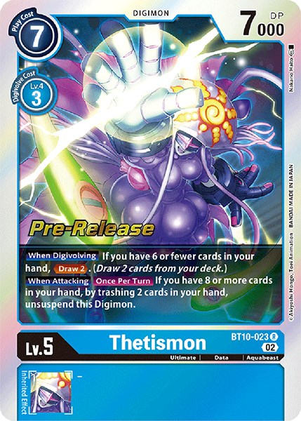 Thetismon [BT10-023] [Xros Encounter Pre-Release Cards] | Card Merchant Takapuna