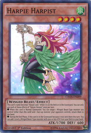 Harpie Harpist [CROS-EN099] Super Rare | Card Merchant Takapuna