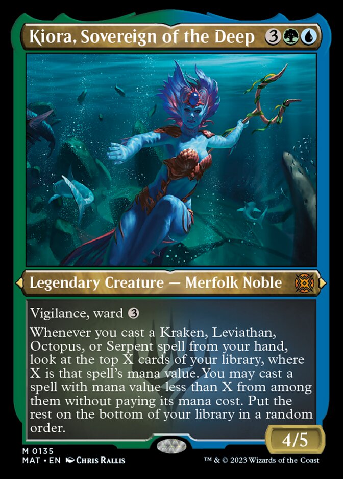 Kiora, Sovereign of the Deep (Foil Etched) [March of the Machine: The Aftermath] | Card Merchant Takapuna