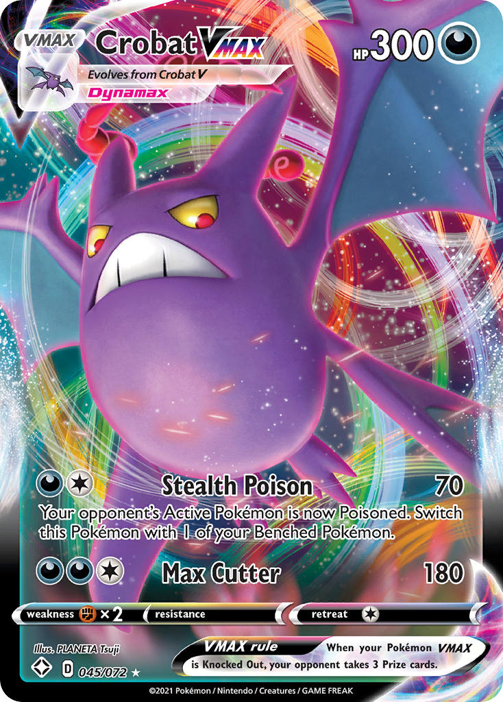 Crobat VMAX (045/072) [Sword & Shield: Shining Fates] | Card Merchant Takapuna