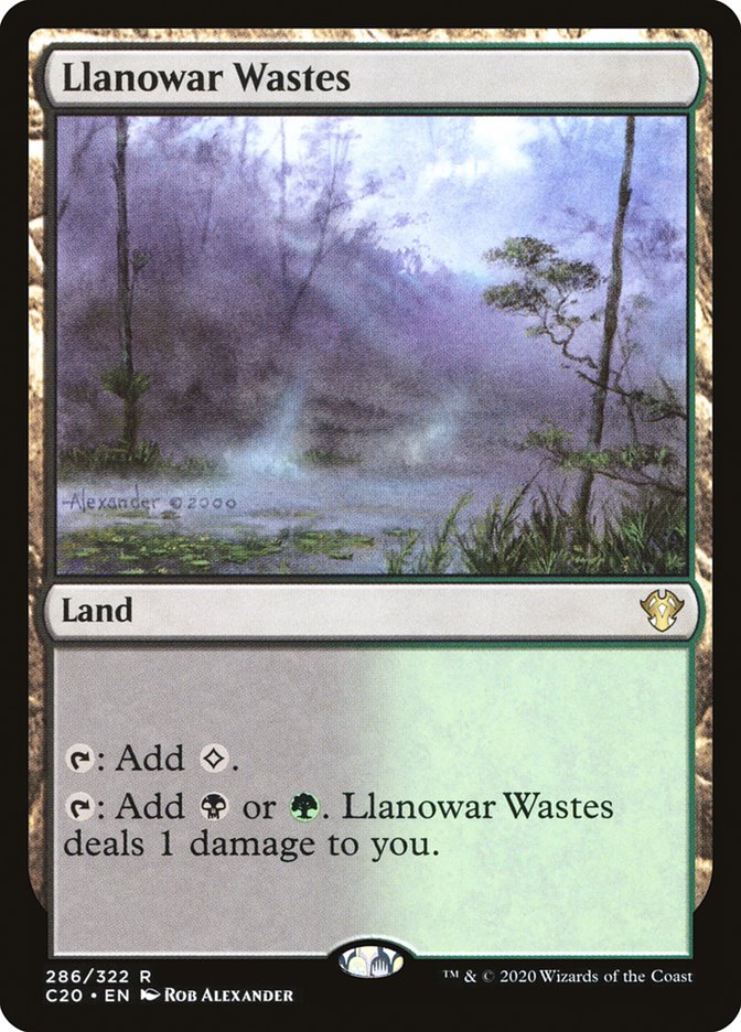 Llanowar Wastes [Commander 2020] | Card Merchant Takapuna