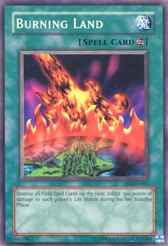 Burning Land [PSV-EN061] Common | Card Merchant Takapuna