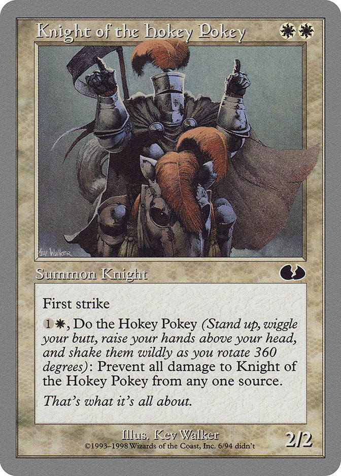 Knight of the Hokey Pokey [Unglued] | Card Merchant Takapuna