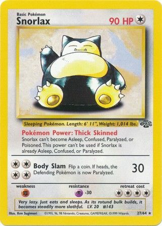 Snorlax (27/64) [Jungle Unlimited] | Card Merchant Takapuna