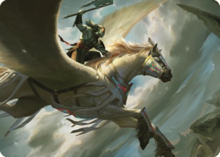 Cleaving Skyrider Art Card [Dominaria United Art Series] | Card Merchant Takapuna