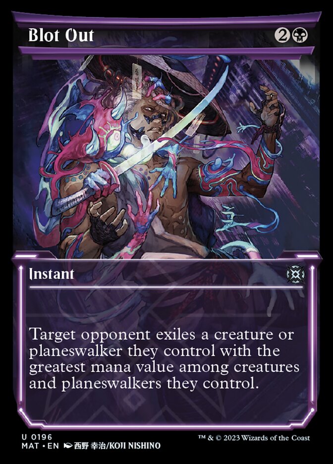 Blot Out (Showcase Halo Foil) [March of the Machine: The Aftermath] | Card Merchant Takapuna