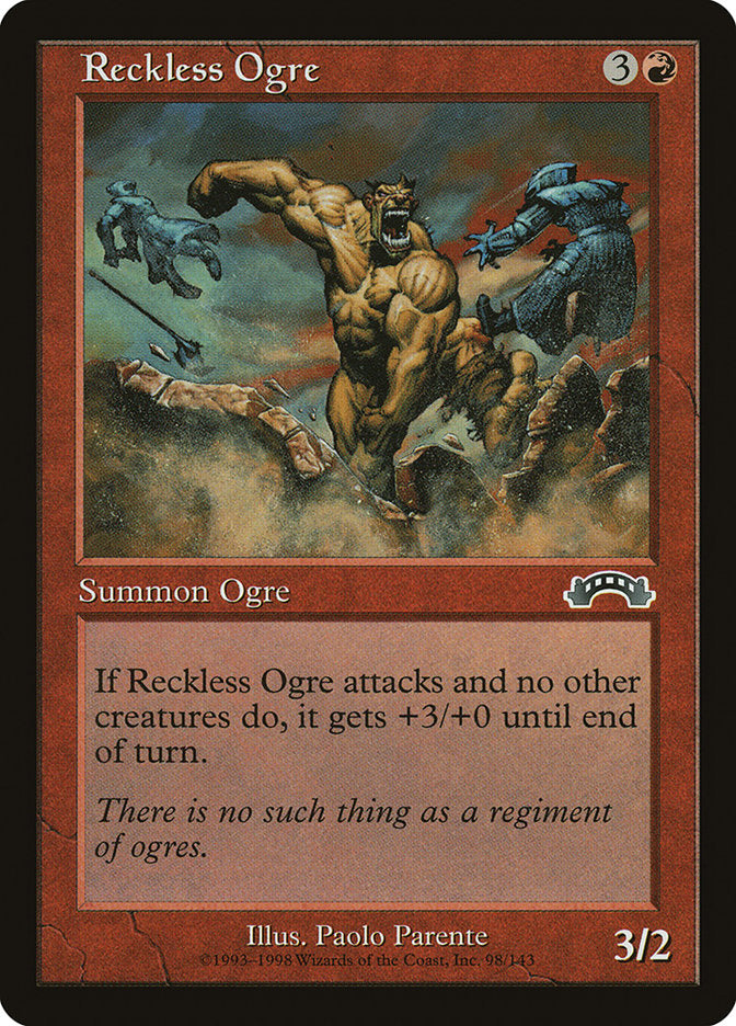 Reckless Ogre [Exodus] | Card Merchant Takapuna