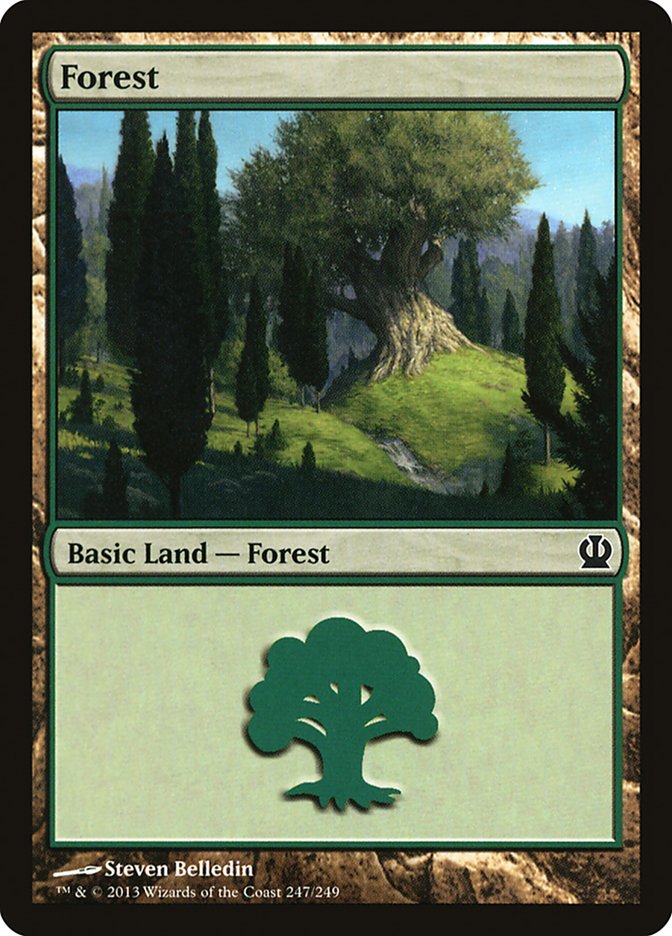 Forest (247) [Theros] | Card Merchant Takapuna