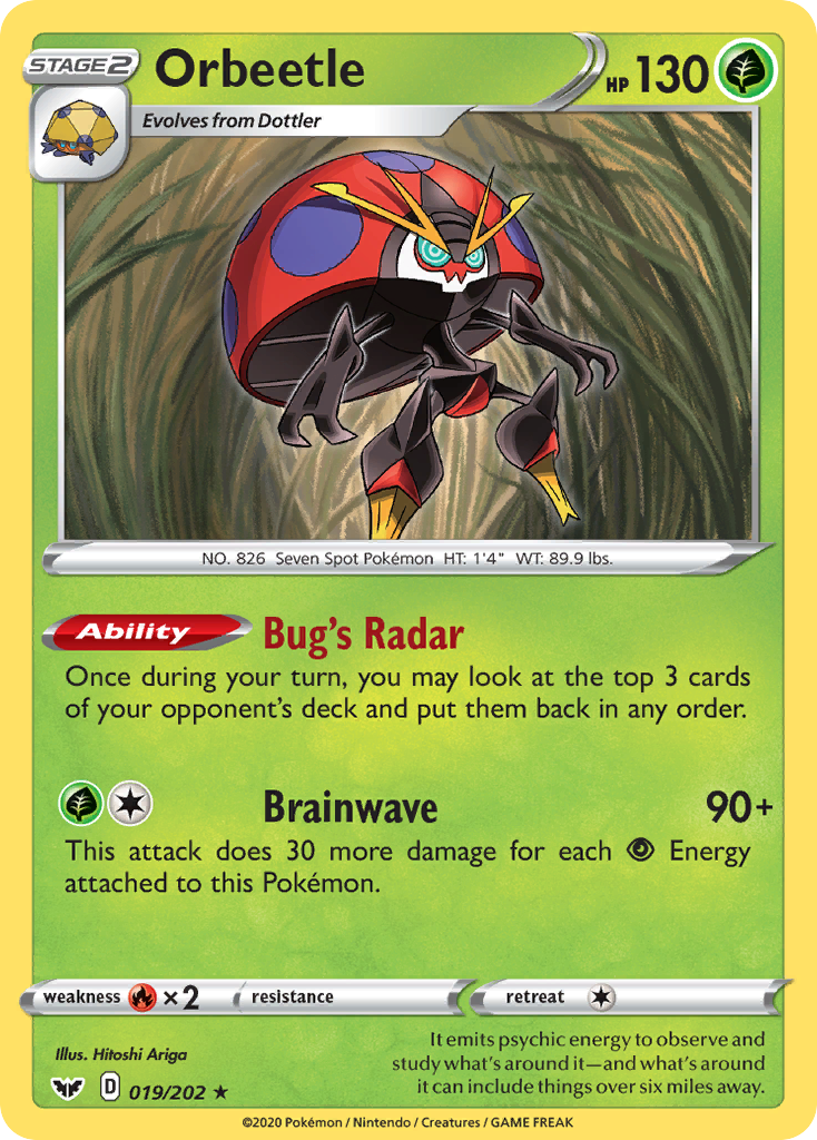 Orbeetle (019/202) [Sword & Shield: Base Set] | Card Merchant Takapuna