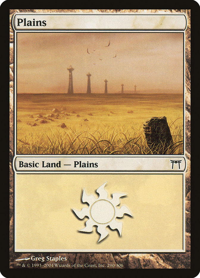 Plains (290) [Champions of Kamigawa] | Card Merchant Takapuna