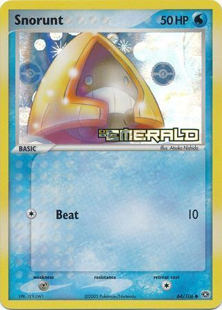 Snorunt (64/106) (Stamped) [EX: Emerald] | Card Merchant Takapuna